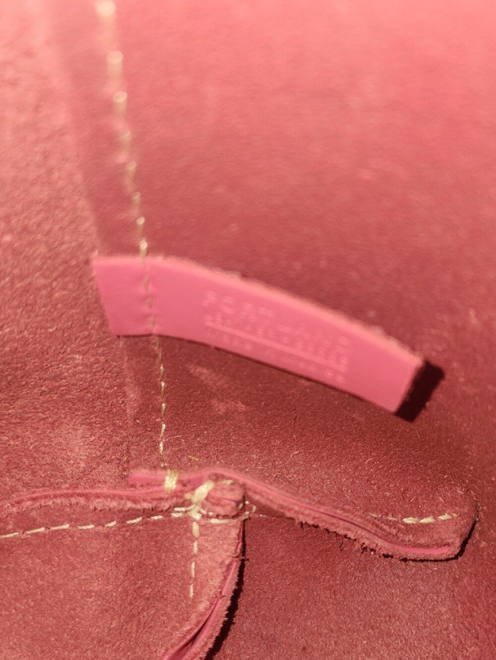 Portland Leather Margot Bubblegum Pink Smooth Leather Tote Crossbody - Picture 15 of 17